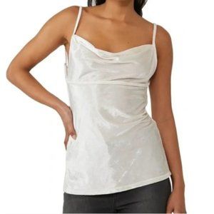 NWT Free People All Night Velvet Tunic Champagne Cami Size Small